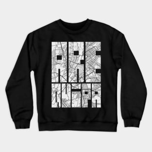 Arequipa, Peru City Map Typography - Light Crewneck Sweatshirt